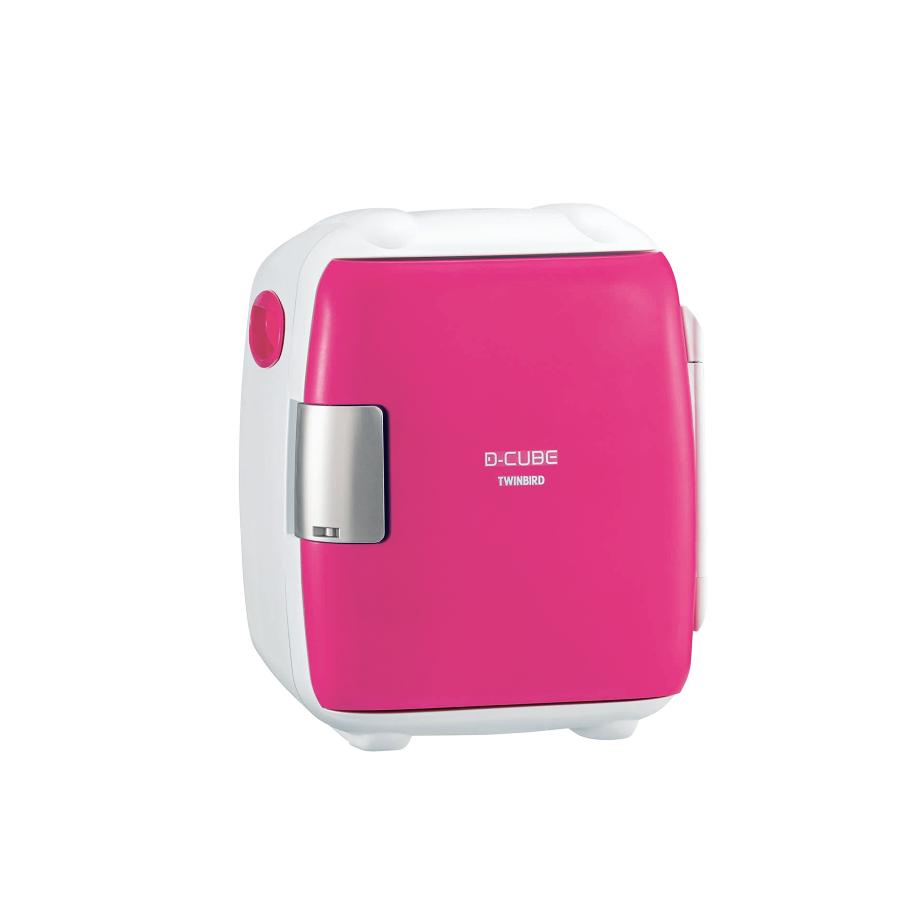 TWINBIRD 2電源式コンパクト電子保冷保温ボックス D-CUBE S ピンク HR  