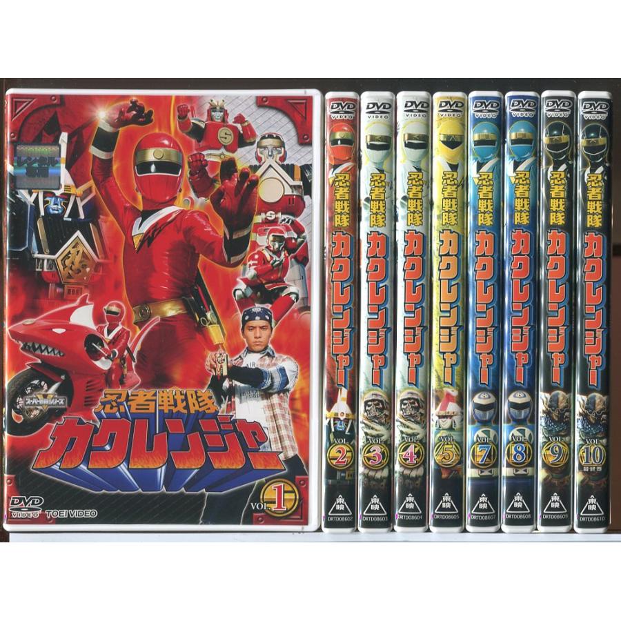 忍者戦隊カクレンジャー 9巻セット(全10巻中VOL.6欠品)/DVD 中古 レンタル落ち/小川輝晃/広瀬仁美/c9942 | ブランド登録なし