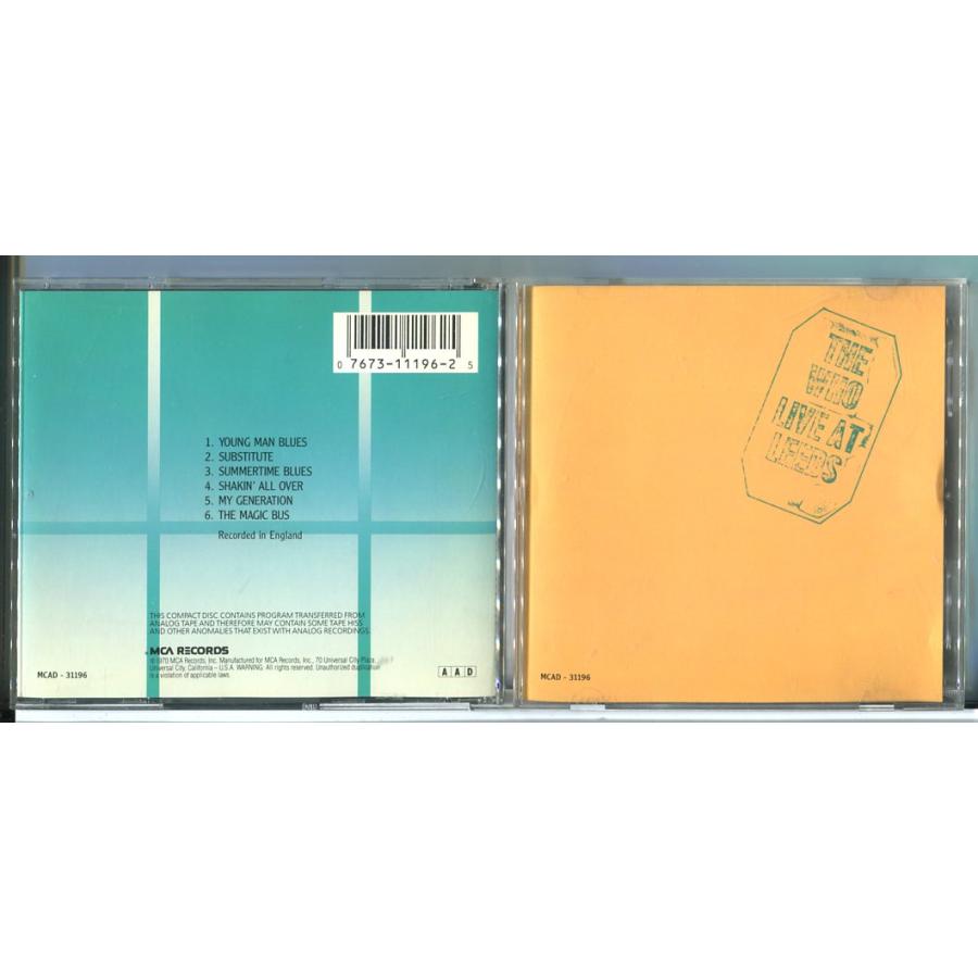 Live at Leeds ザ・フー /CD 中古 セル版/e0277 | ブランド登録なし