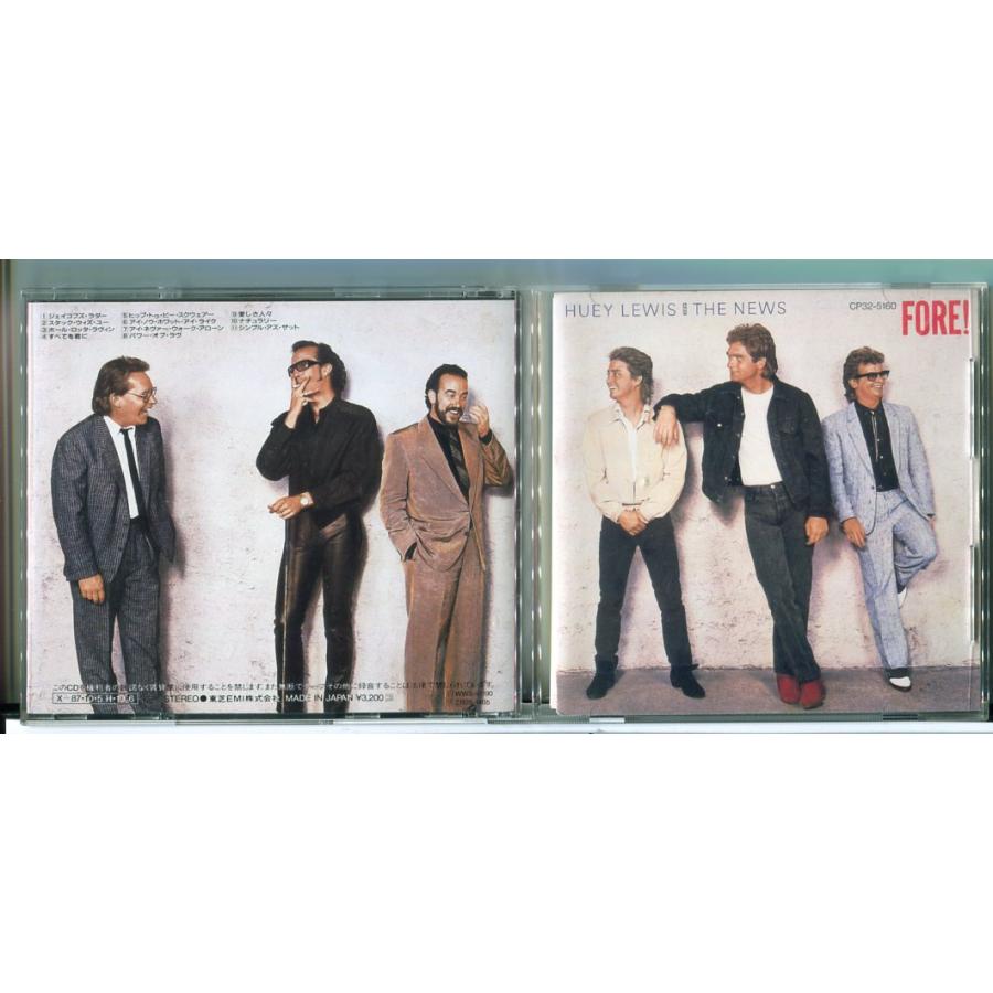 未開封「FORE! ヒューイ・ルイス・アンド・ザ・ニュース」純金蒸着CD