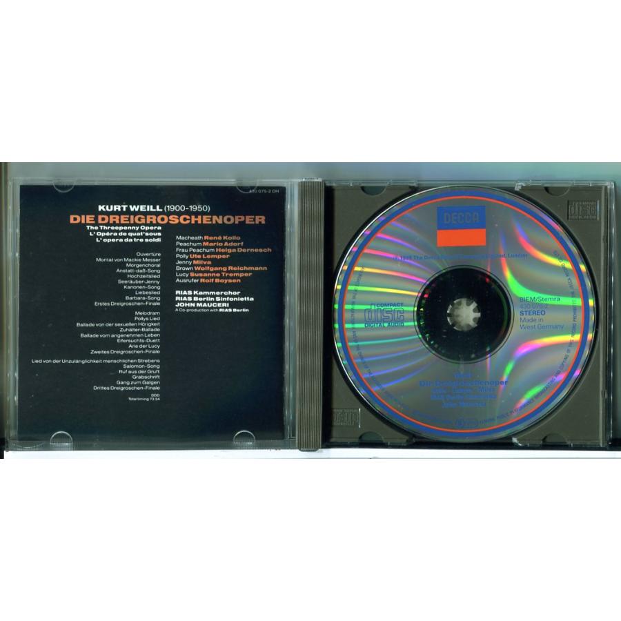 Weill: Die Dreigroschenoper/CD 中古 セル版/e2330 | ブランド登録なし | 01