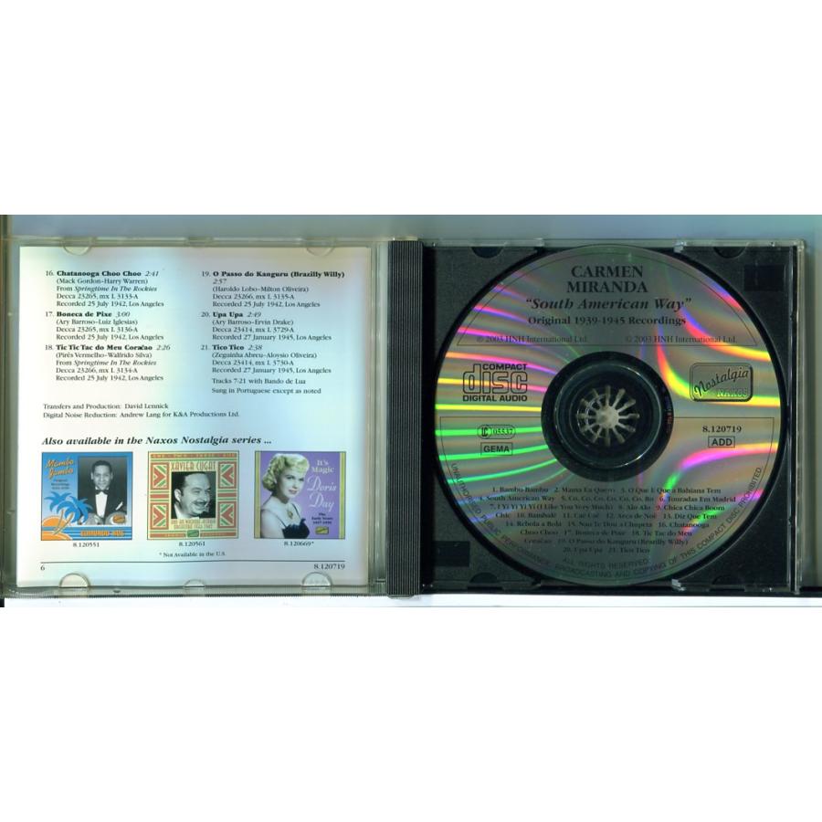 サウス・アメリカン・ウェイ/カルメン・ミランダ /CD 中古 セル版 ※インポート/e2890 | ブランド登録なし | 01
