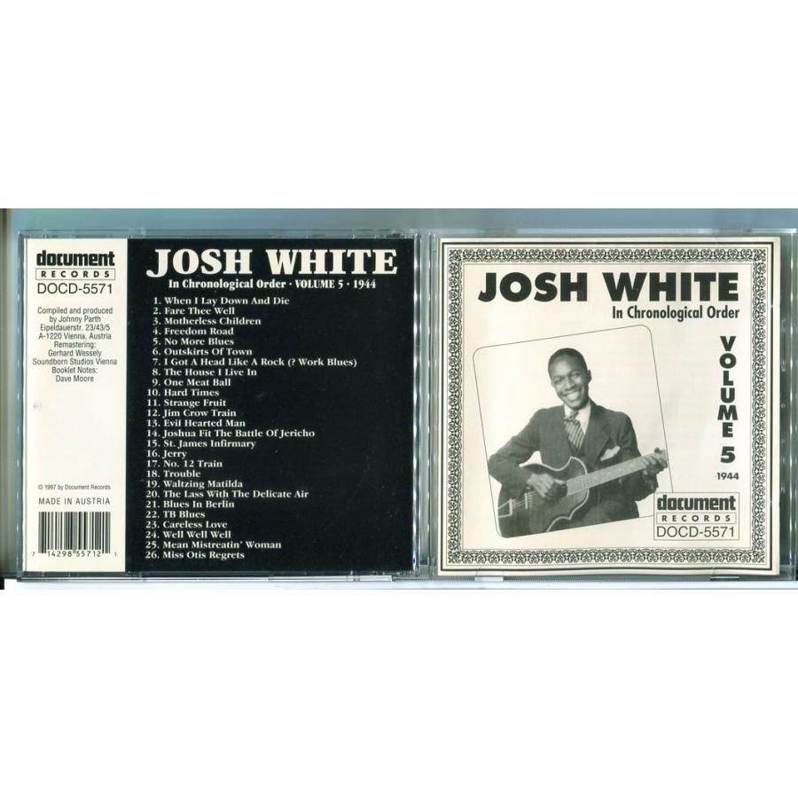Josh White In Chronological Order VOL. 5 (1944)/CD 中古 セル版 ※インポート/e3191 | ブランド登録なし