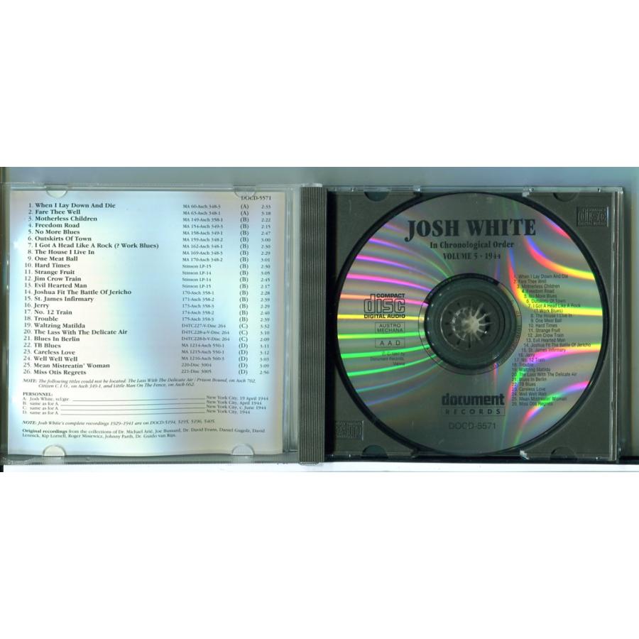 Josh White In Chronological Order VOL. 5 (1944)/CD 中古 セル版 ※インポート/e3191 | ブランド登録なし | 01