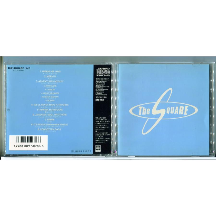 THE SQUARE ザ・スクェア・ライヴ/CD 中古 セル版 32DH-278/e3573 | ブランド登録なし