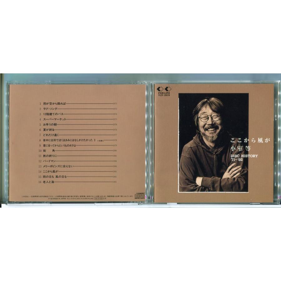 小室等 ここから風が ディスク・ヒストリー ’71-’92/CD 中古 セル版/e3663 | ブランド登録なし
