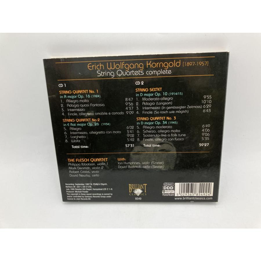 フレッシュ四重奏団「コルンゴルド:弦楽四重奏曲 全集」/CD 2枚組 中古 ※インポート/e3751 | ブランド登録なし | 01