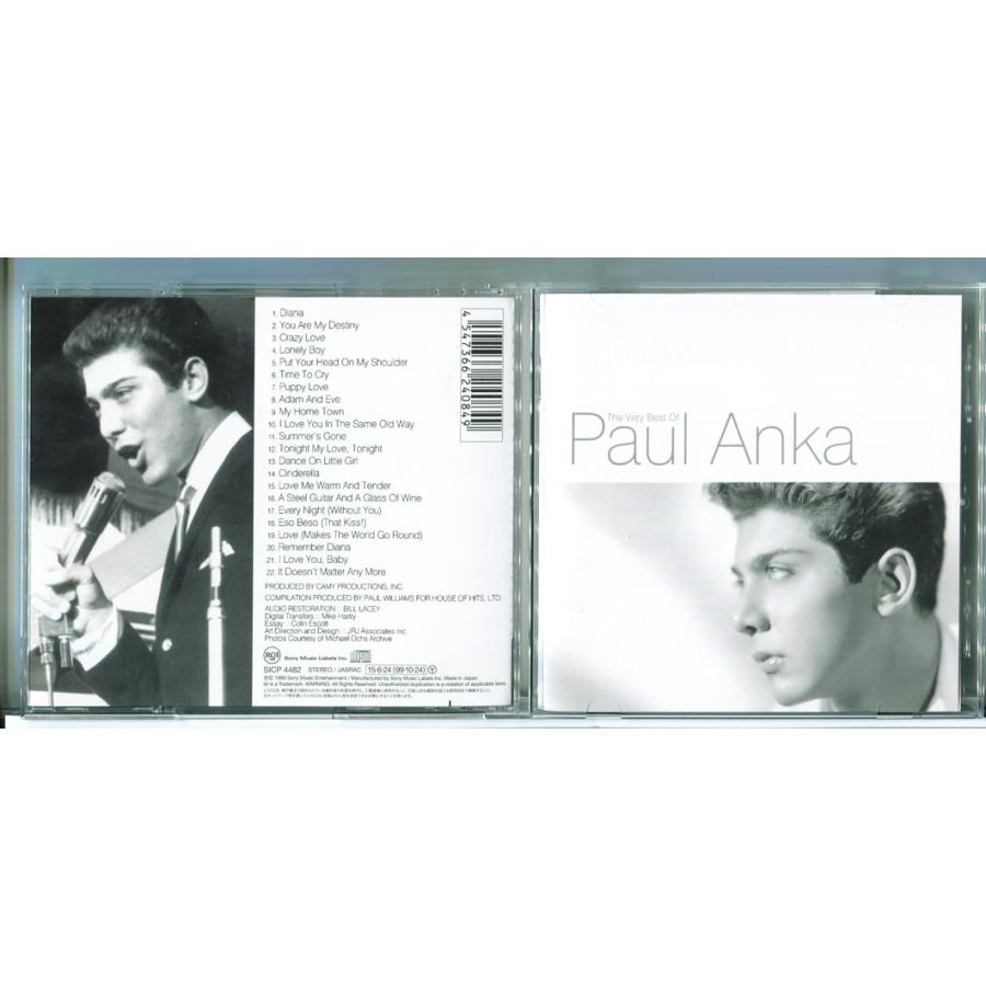 Paul Anka ヴェリー・ベスト・オブ・ポール・アンカ/CD 中古 ※帯付/e3937 | ブランド登録なし