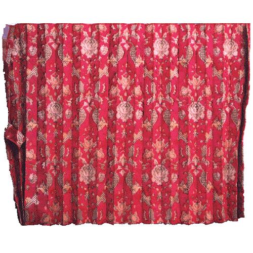 金華山バレンタイン赤アコーディオン仮眠カーテン左右セット大型トラック