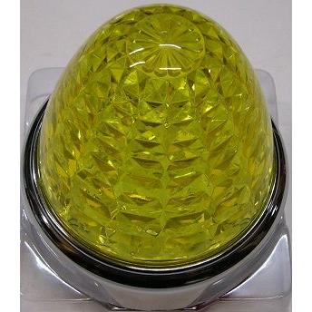 JB LEDクリスタルハイパワーマーカーランプ激光 黄 12/24v共用