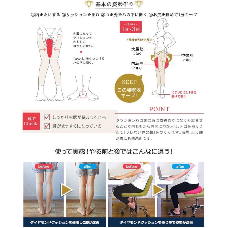 姿勢改善 サポート ダイヤモンドクッション ストレッチdvd付 セット ｏ脚 ｘ脚 猫背 ビーズ クッション 美姿勢 自宅レッスン 日本製 美上質production 410 Bjsp Cushion Dvd Pine House 通販 Yahoo ショッピング