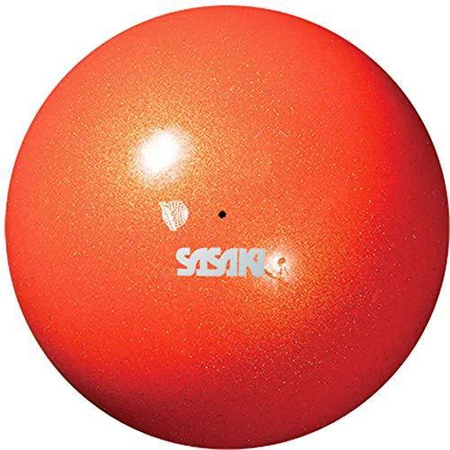 【限定製作】 ササキ SASAKI  新体操 オーロラボール オレンジレッド OR  M207AUF :径18.5cm 器械体操ウエア