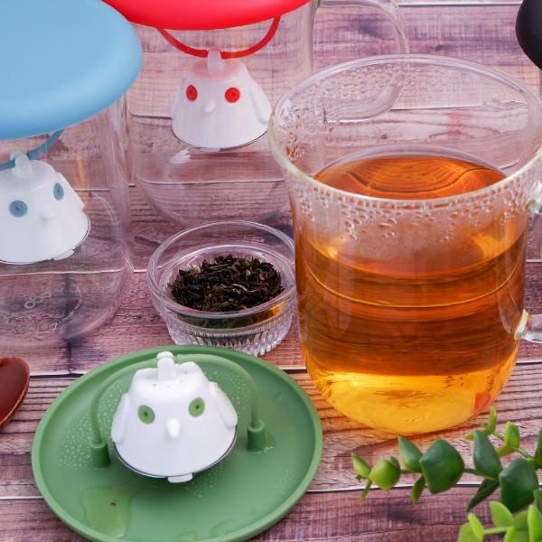 北欧 デンマーク 茶こし付きマグカップ 小鳥 耐熱ガラスカップ付き (Qdo) キュードー Birdie Swing Nest バーディースウィングネスト ギフト おしゃれ | 