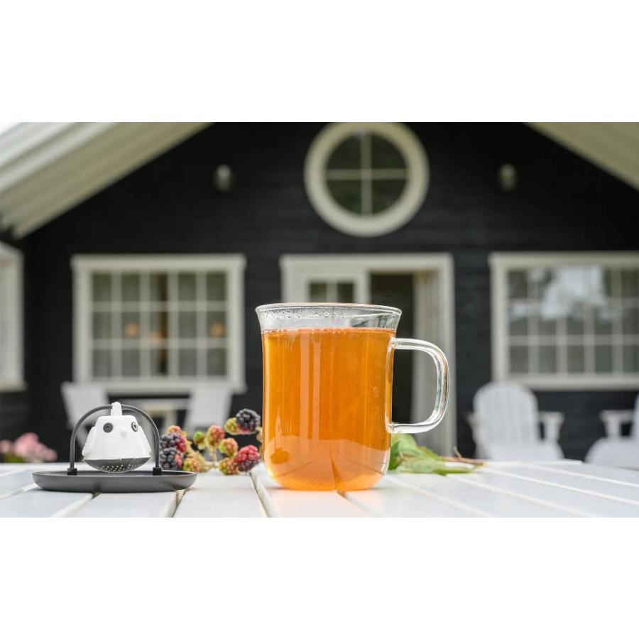 北欧 デンマーク 茶こし付きマグカップ 小鳥 耐熱ガラスカップ付き (Qdo) キュードー Birdie Swing Nest バーディースウィングネスト ギフト おしゃれ |  | 09