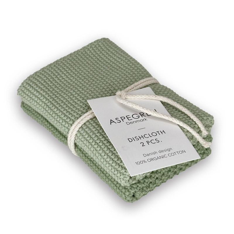 北欧 デンマーク ディッシュクロス オーガニック ニット 綿 ふきん フキン 2枚組  (ASPEGREN Denmark) アスペグレンデンマーク ギフト 内祝い おしゃれ |  | 02