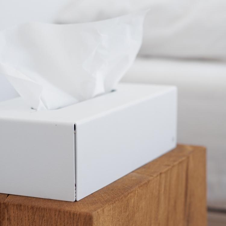ティッシュケース おしゃれ スチール シンプル ドイツ (peppermint products*) ペパーミントプロダクツ Tissue Box Chalk White |  | 03
