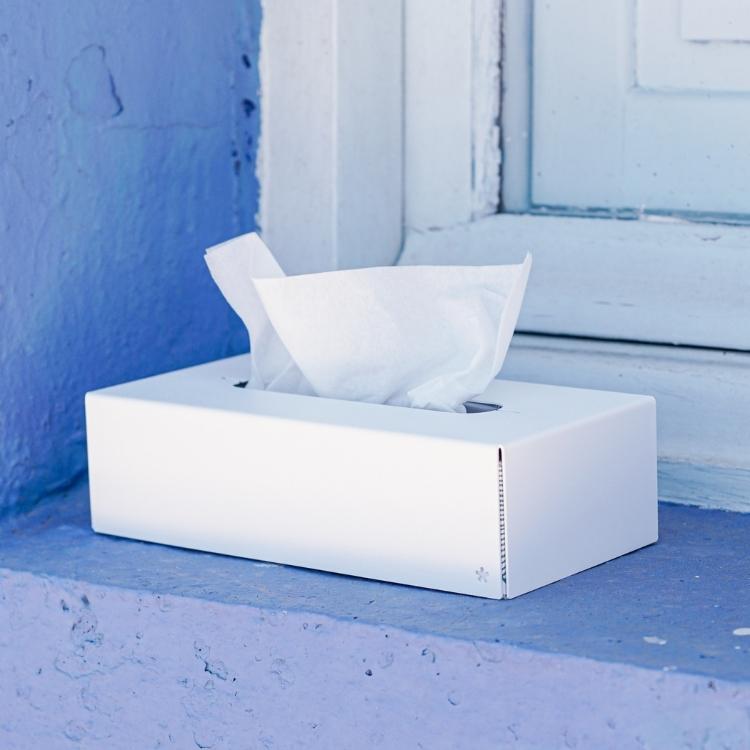 ティッシュケース おしゃれ スチール シンプル ドイツ (peppermint products*) ペパーミントプロダクツ Tissue Box Chalk White |  | 05