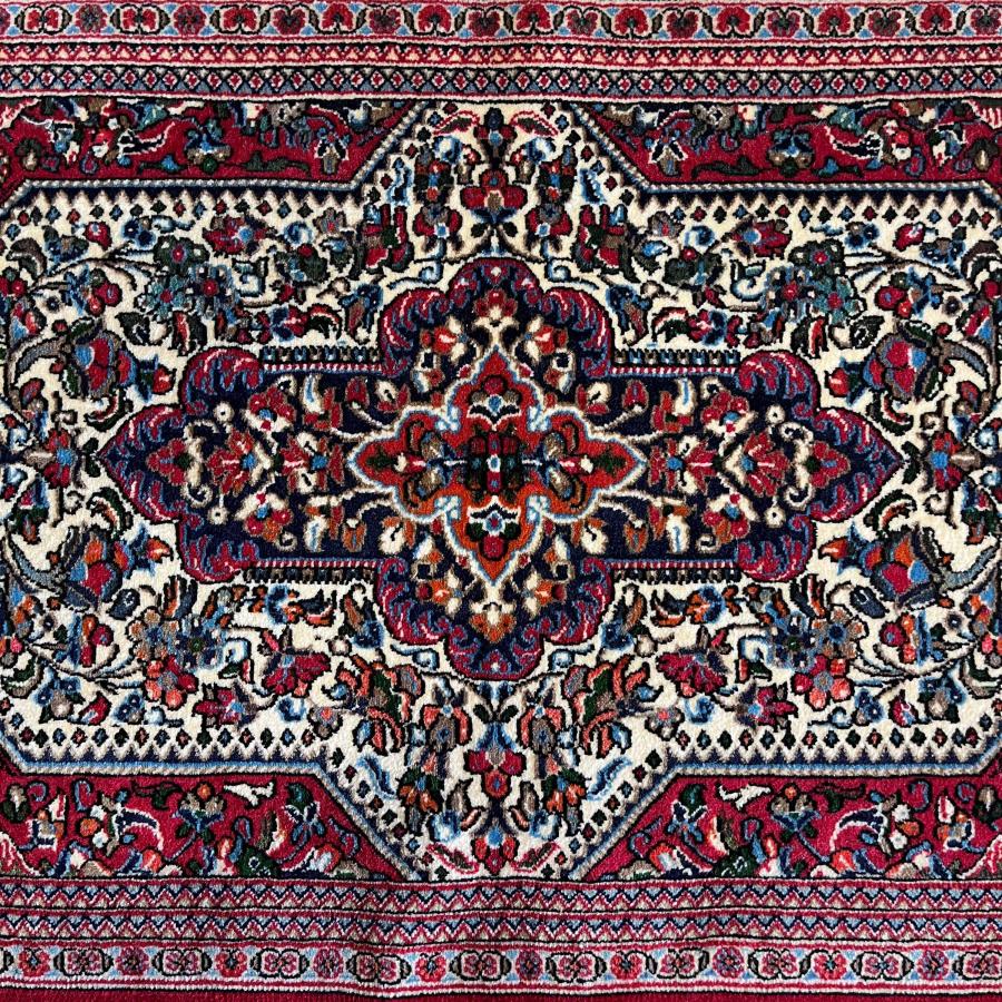 ペルシャ絨毯 イラン クム産 玄関マット 手織り草木染め Ｗ-253 マット