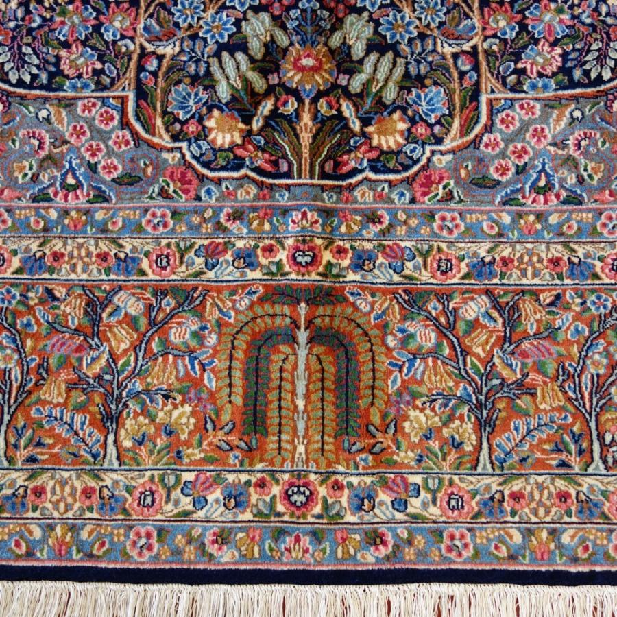 ペルシャ絨毯 ケルマン産 イランカーペット公社/ウール100％手織り
