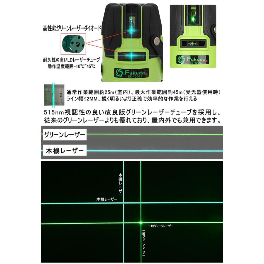 FUKUDA|フクダ 5ライン ダイレクトグリーンレーザー墨出し器 EK FUKUDA|フクダ 5ライン ダイレクトグリーンレーザー墨出し器 EK