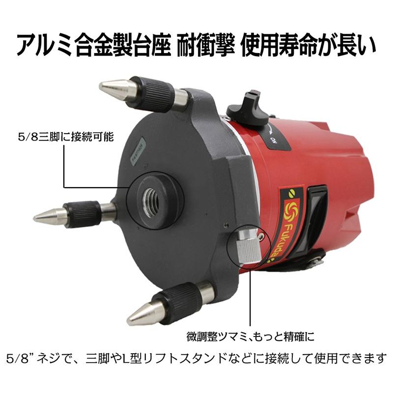 FUKUDA レーザー墨出し FUKUDA 5ライン グリーンレーザー墨出し器 EK-400GJを検証