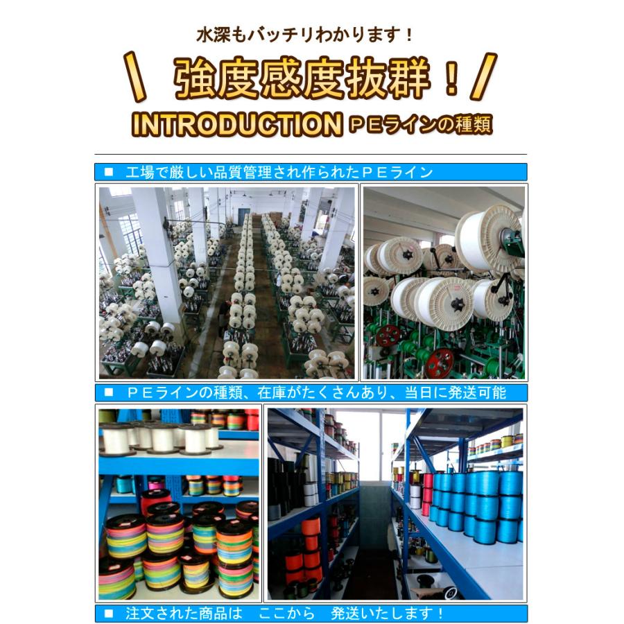 送料無料)PEライン 8本編み 釣り糸 1000m【13~40号】5色 13号/18