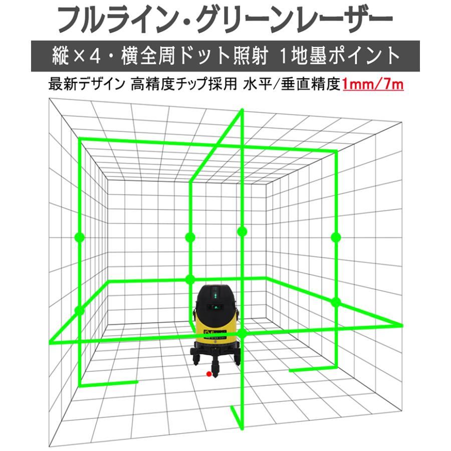FUKUDA|フクダ フルライン 電子整準 グリーンレーザー墨出し器 FLE