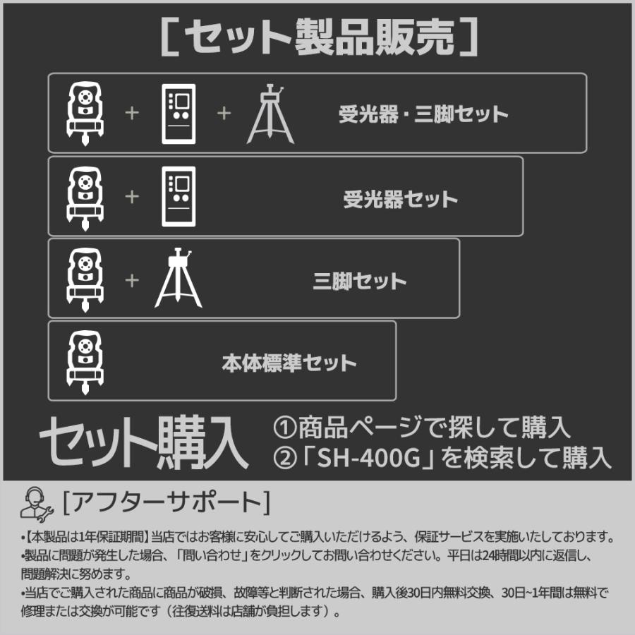 SOZOKI グリーンレーザー墨出し器【受光器セット】5ライン 4方向