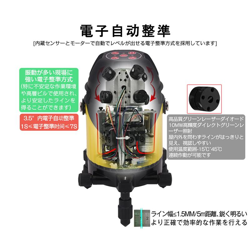 FUKUDA|フクダ フルライン 電子整準 グリーンレーザー墨出し器 FLE