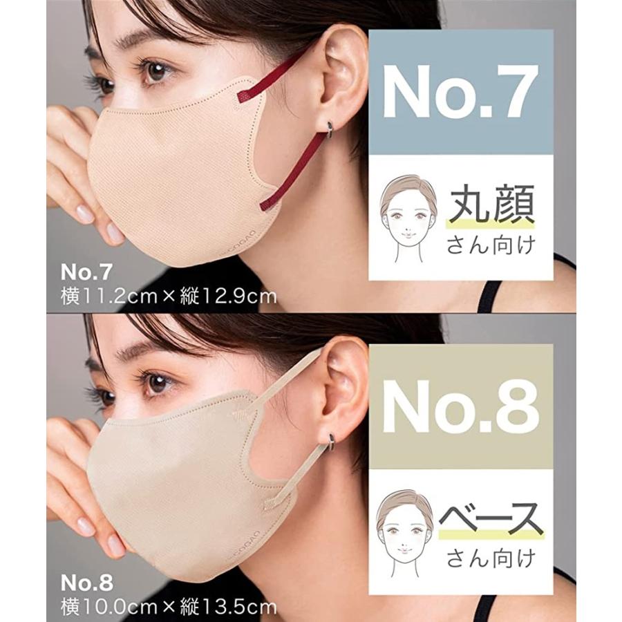 SOKAITEKI deCOGAO マスク 不織布マスク 3D立体 3層 No7 No8 : pink