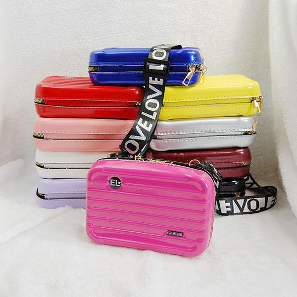 ミニバッグ スーツケース型 バッグ ポシェット ななめ掛け ショルダー