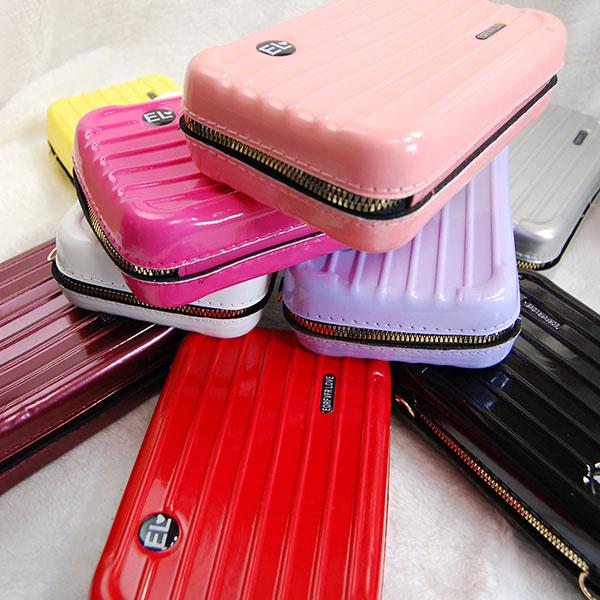 ミニバッグ スーツケース型 バッグ ポシェット ななめ掛け ショルダー