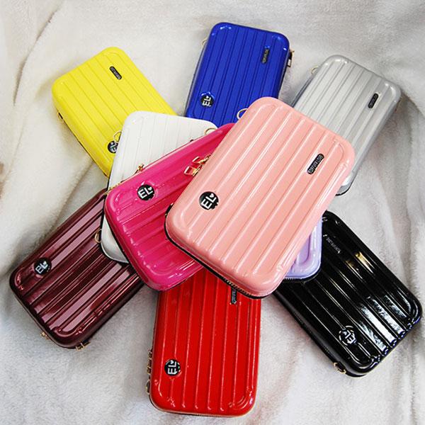 ミニバッグ スーツケース型 バッグ ポシェット ななめ掛け ショルダー