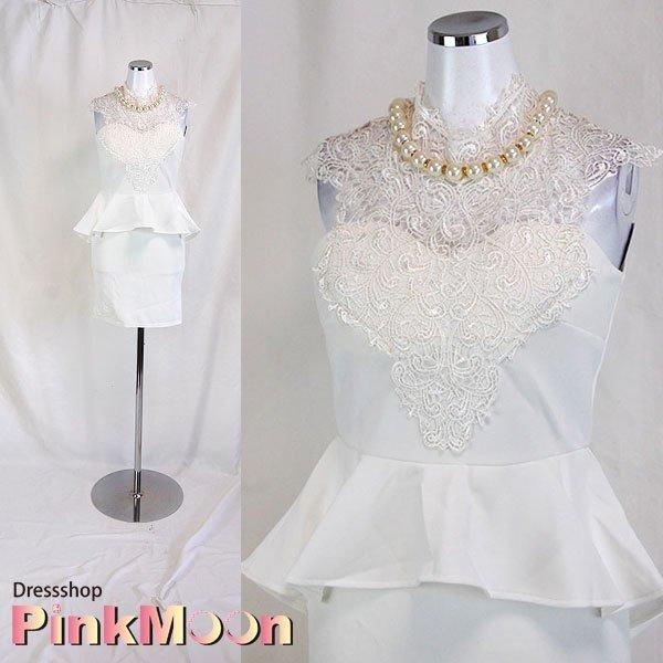 新品 ドレス キャバ キャバドレス ミニドレス ワンピース 結婚式 パーティドレス 3980円以上送料無料 お呼ばれ フリーサイズ パール 超特価sale開催 ストレッチ ペプラム