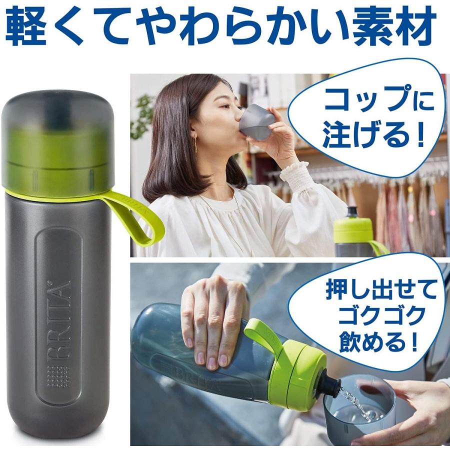 新品即決 ブリタ 水筒 直飲み 600ml 携帯用 ボトル型 浄水器 カートリッジ 1個付き アクティブ ライム 日本正規品 Discoversvg Com
