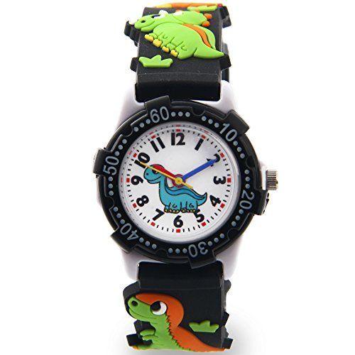 キッズ 腕時計 子供 用 ウォッチ ボーイズ 男の子 男子 アナログ 恐竜 時計 卒園 入学祝い ブラック 並行輸入品 22春夏新色