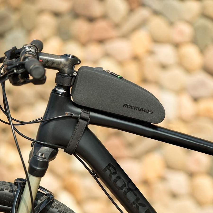 殿堂 Rockbros ロックブロス トップチューブバッグ 自転車 防水 簡単装着 フレームバッグ 小物入れケース ロードバイク 膝に当たらないデ Dprd Jatimprov Go Id