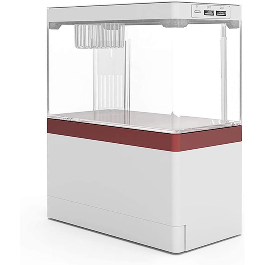 史上最も激安 Yjhome ミニ金魚鉢 卓上ミニ水族館 水槽セット 熱帯魚 魚飼育 卓上飾リ 魚飼育セット 省エネ 静音 充電可能 長寿命 プラスチック製 Shipsctc Org