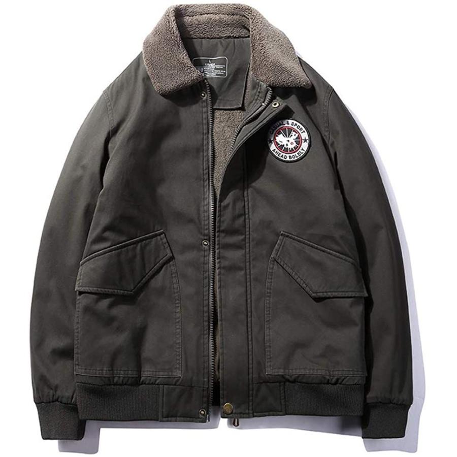 人気商品は フライトジャケット スタジャン 中綿 ジャケット ミリタリー メンズ Ma 1 ｔｉａｎｎ チーアン 裏起毛 冬 アウター 上着 ジャンパー コート アウター