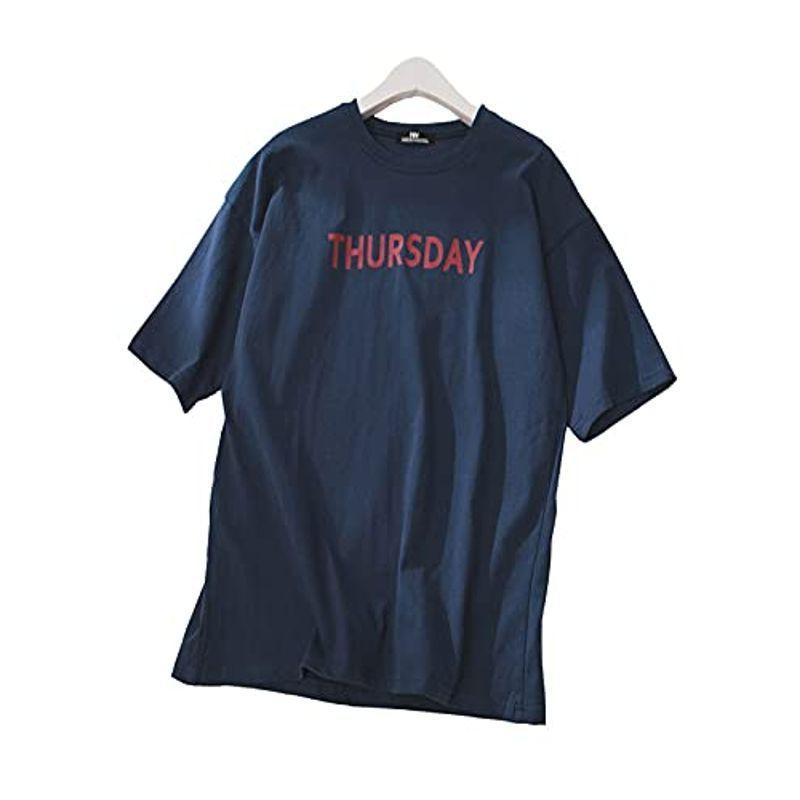 メンズ Tシャツ シャツ プリント カットソー 丸首 おもしろtシャツ プリントtシャツ トップス カジュアル 半袖 綿 曜日 重ね着 夏服 予約販売品