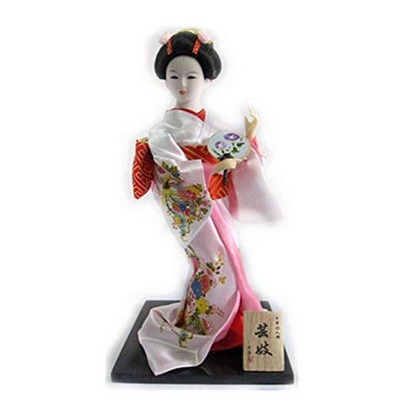 二代目舞妓 日本人形 芸妓 12インチ(30cm) 日本のお土産 外国人へのプレセント ピンク