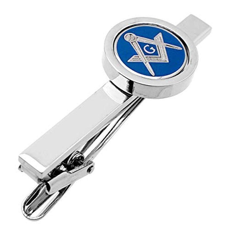 ブルー フリーメイソン ネクタイピン タイバー タイピン N