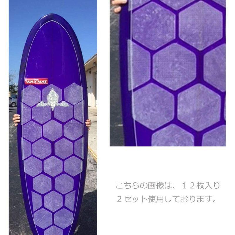 サーフィン デッキパッド ハニカムワックスマットキット Honeycomb Wax Mat Kit ロゴ無し サーフボード (ホワイト)｜pink-store｜02