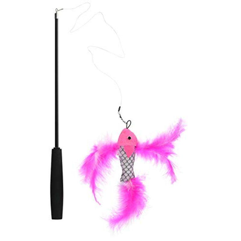激安超特価 スーパーキャット 猫用おもちゃ フィッシングロッドじゃらし ピンクフィッシュ Fld 02 Chartidis Gr