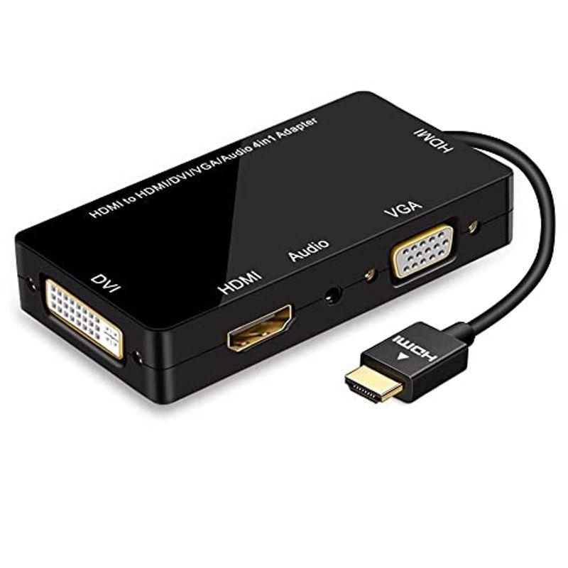 新しいブランド 季節のおすすめ商品 ConnBull HDMI 変換 VGA DVI 音声出力 多機能 4合1 アダプタ 3840 2160 4K解像度 多ポー surpr.com.ar surpr.com.ar