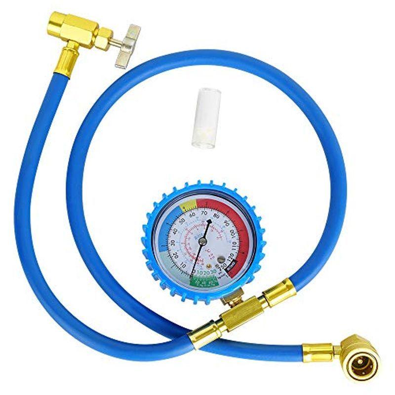 海外輸入 R134a エアコン ガス チャージ ホース メーター付き 車エアコンガス クーラーガス エアコン部品 アクセサリー Www Ellepiserramenti It