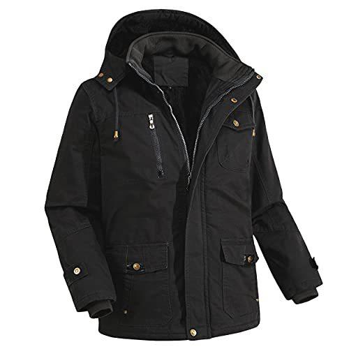 代引き手数料無料 Jacket Outdoor for Detachable with Jackets Insulated Thermal Windproof Men ベンチコート、ジャケット
