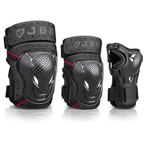 JBM Kids Child BMX Bike Knee Pads and Elbow Pads with Wrist Guards Protecti ボードセット
