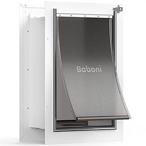 お1人様1点限り Baboni ペットドア 壁用 スチールフレーム 伸縮トンネル アルミロック ダブルフラップ ドッグドア キャットドア 強くて丈夫 最大100ポンド 全国組立設置無料 Www Aqtsolutions Com