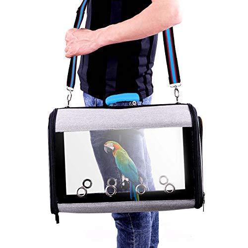 GABraden Lightweight Bird Carriers,Bird Travel Cage Suitcase Portable (Blue